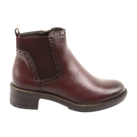Booties Jodhpurstiefel Filippo 957 burgunderrot braun