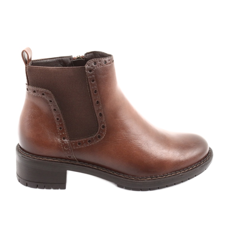 Braune Booties Jodhpur-Stiefel Filippo 957