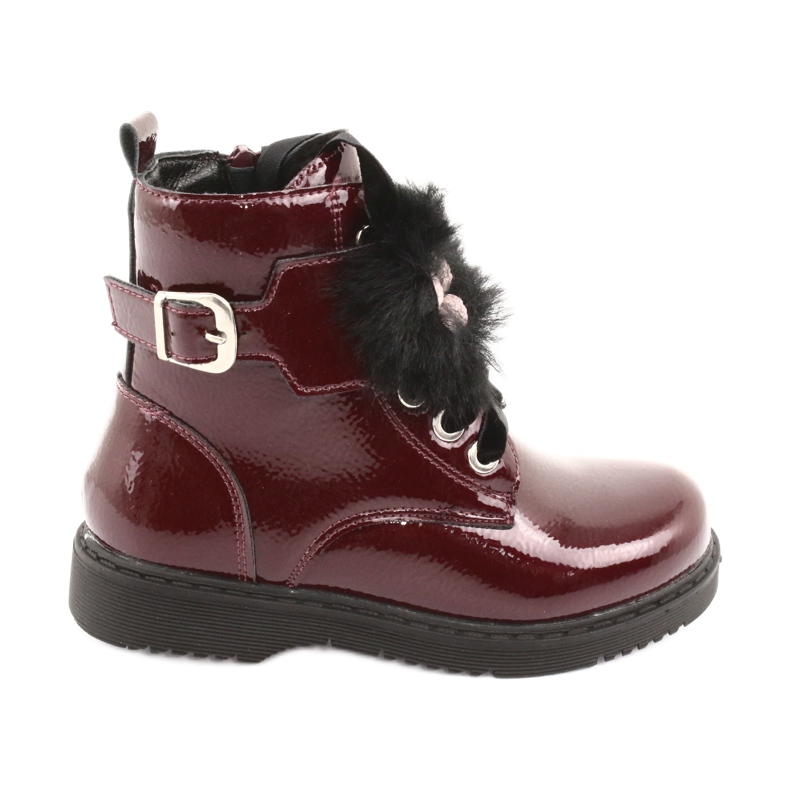 Lackierte Stiefel von Evento 1438 Dosen schwarz rot mehrfarbig