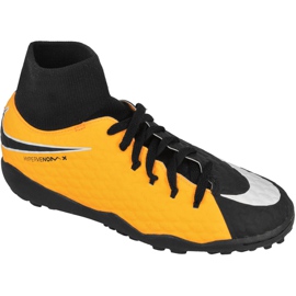 Nike HypervenomX Phelon Iii Df Tf Jr 917775-801 Fußballschuhe mehrfarbig gelb