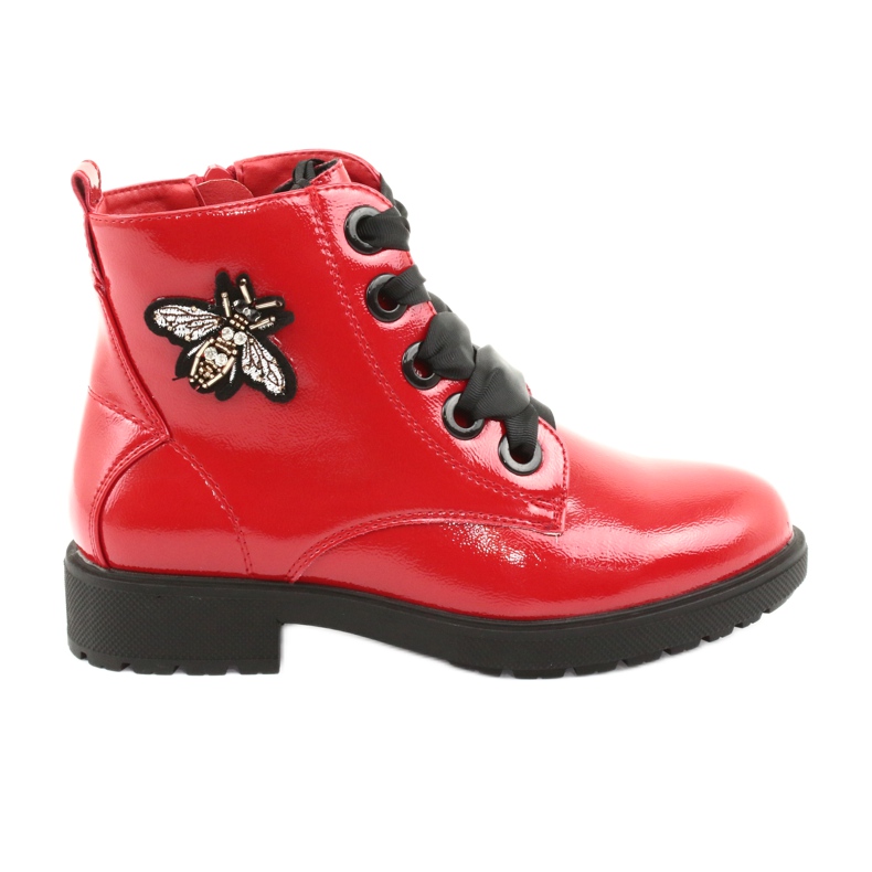 Lackstiefel Sergio Leone 530 schwarz rot