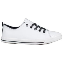 SHELOVET Bequeme Sneaker weiß