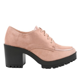 Rosa Stiefel auf dem Pfosten massiven HQ651