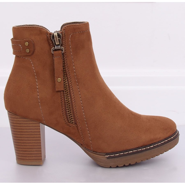 Beige Wildleder High Heels 8B856 Khaki II Qualität