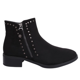Schwarze Chelsea-Boots für Damen 5637 Schwarz