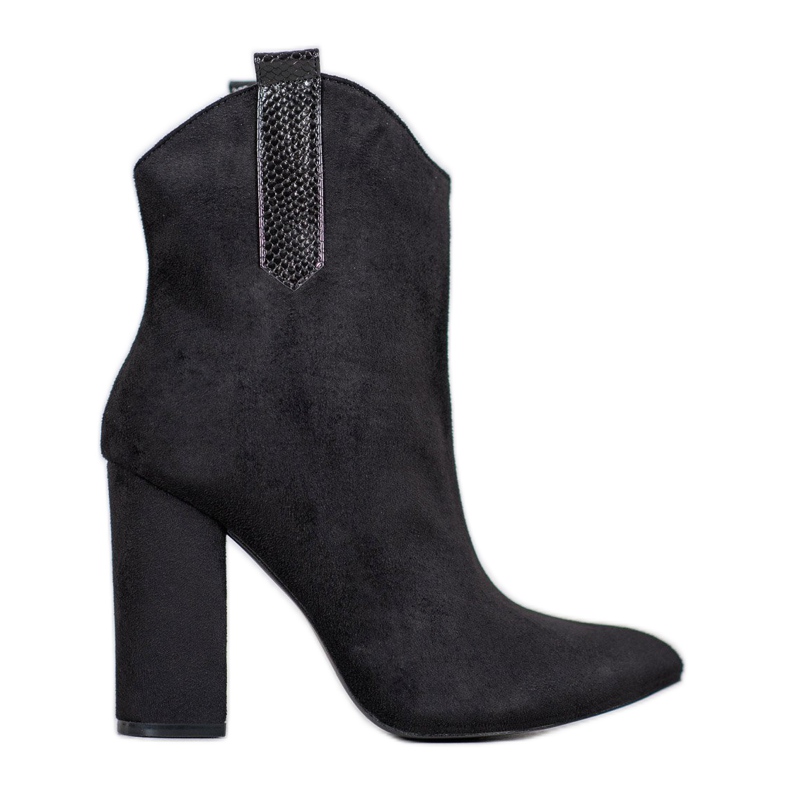 VICES Cowboystiefel aus Wildleder schwarz