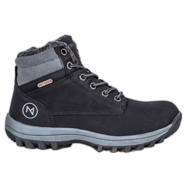 Warme MCKEYLOR Wanderschuhe schwarz