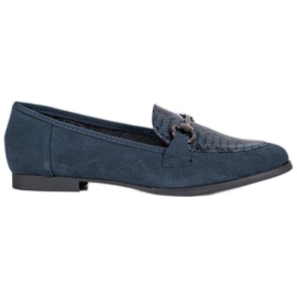 VICES Loafer mit Schlangenmuster blau