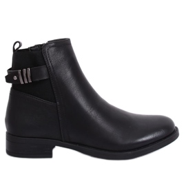 Schwarze Jodhpur-Stiefel für Damen 1304 Schwarz