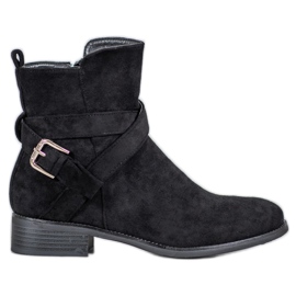 Filippo Wildleder Stiefeletten schwarz