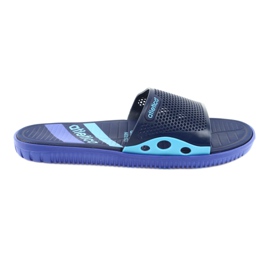 Marineblaue schwarze Herrenpantoffeln für das Atletico-Schwimmbad
