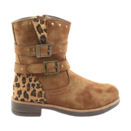 American Club braune Pantherstiefel