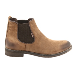 Chelsea-Boots Slip-On Stiefel Badura 4754 braun