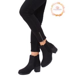 Schwarze Chelsea-Boots, schwarz L2065 Schwarz