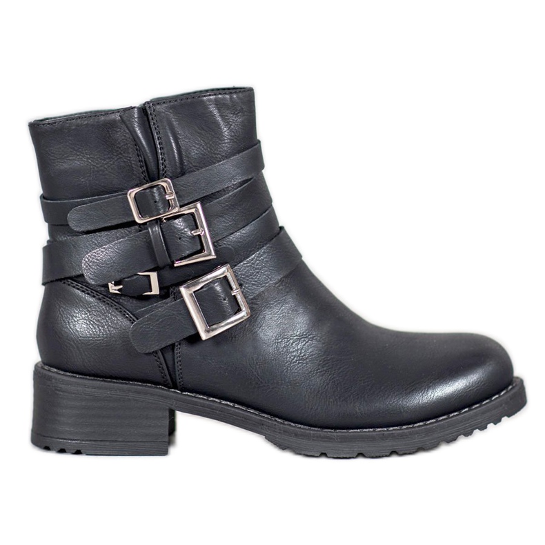 SHELOVET Klassische schwarze Stiefel