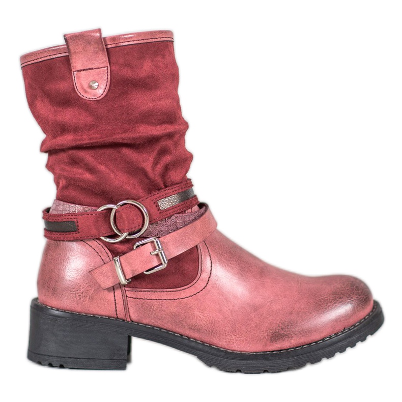SHELOVET Hohe rote Stiefel