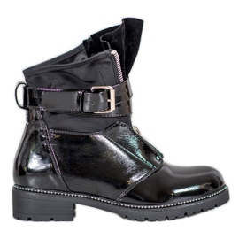 Seastar Schwarz lackierte Stiefel