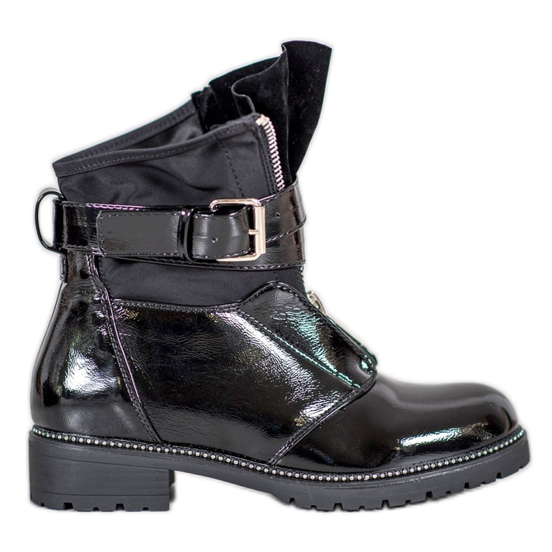 Seastar Schwarz lackierte Stiefel