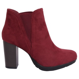 Stiefel mit hohem Absatz, bordeaux H9261 Burdeos rot