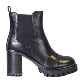 Seastar Slip-on-Stiefel auf der Plattform schwarz