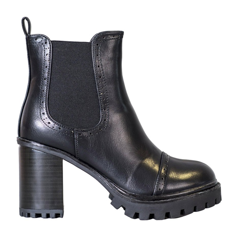 Seastar Slip-on-Stiefel auf der Plattform schwarz