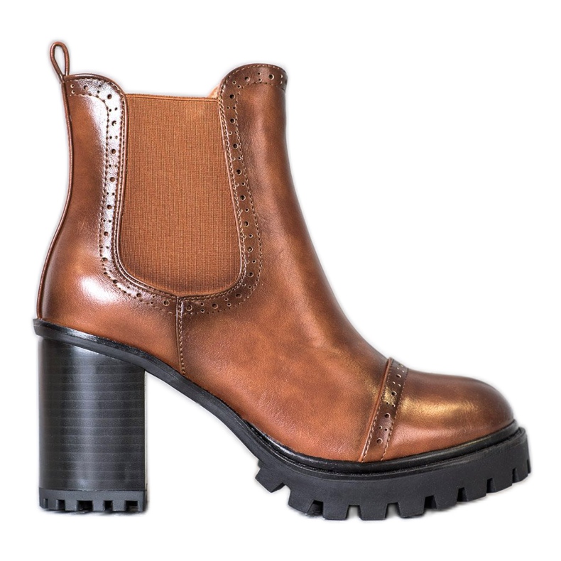 Seastar Slip-on-Stiefel auf der Plattform braun