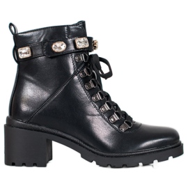 Seastar Modische Schnürstiefel schwarz