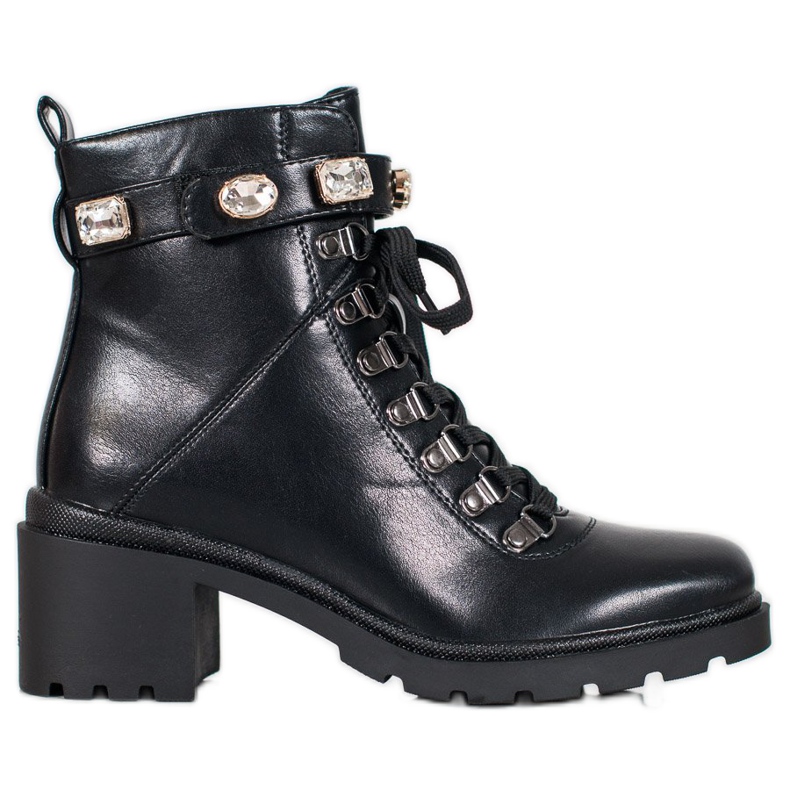 Seastar Modische Schnürstiefel schwarz
