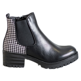 Seastar Chelsea-Boots mit Muster weiß schwarz