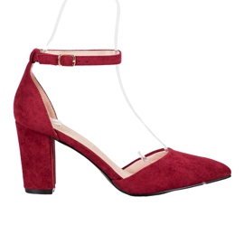 Elegante Pumps von VINCEZA rot mehrfarbig