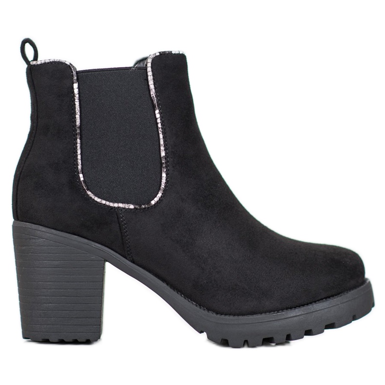 Erynn Chelsea Boots aus Wildleder auf der Plattform schwarz