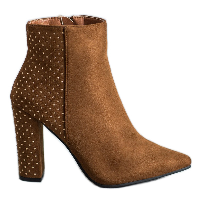 Seastar Wildlederstiefeletten mit Zirkonia braun