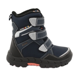 American Club Stiefel mit amerikanischer RL32-Membran marineblau orange