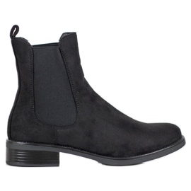 SDS Chelsea-Stiefel aus Wildleder schwarz