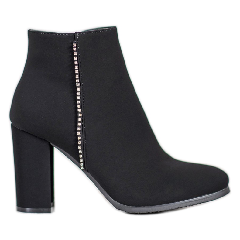 Seastar Matte Stiefel mit Zirkonia schwarz