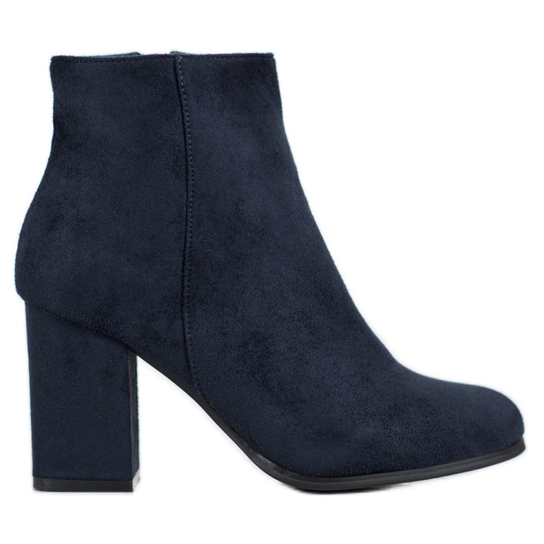 Marquiz Marineblaue Wildlederstiefel