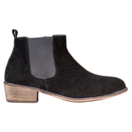 Goodin Chelsea-Stiefel aus Leder schwarz