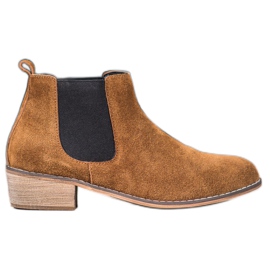 Goodin Chelsea-Stiefel aus Leder braun
