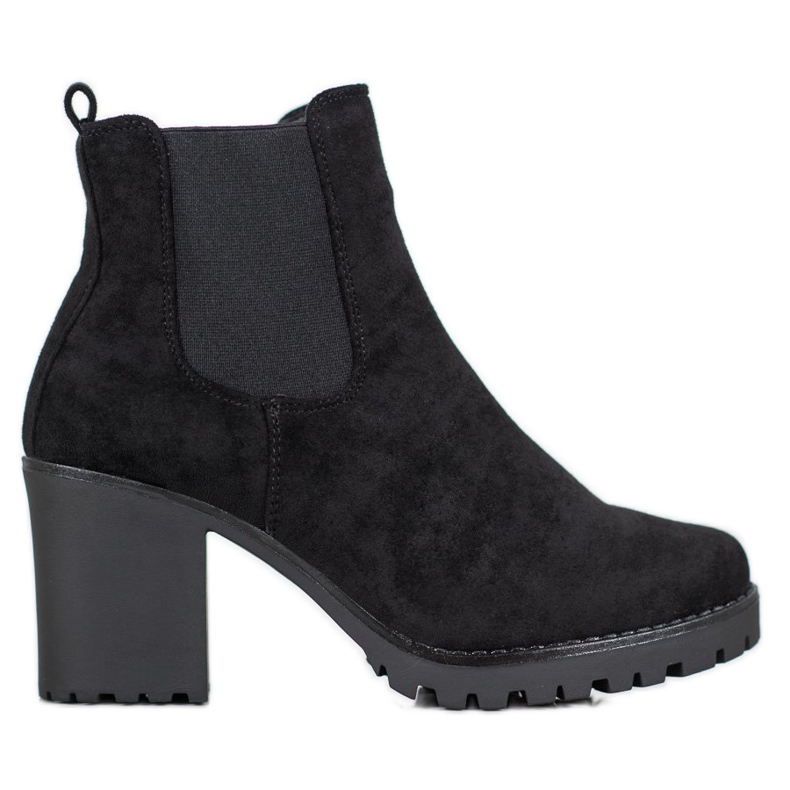 Queentina Chelsea-Stiefel an einer Bar schwarz