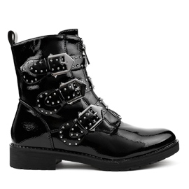 Schwarze Stiefel A3362Y