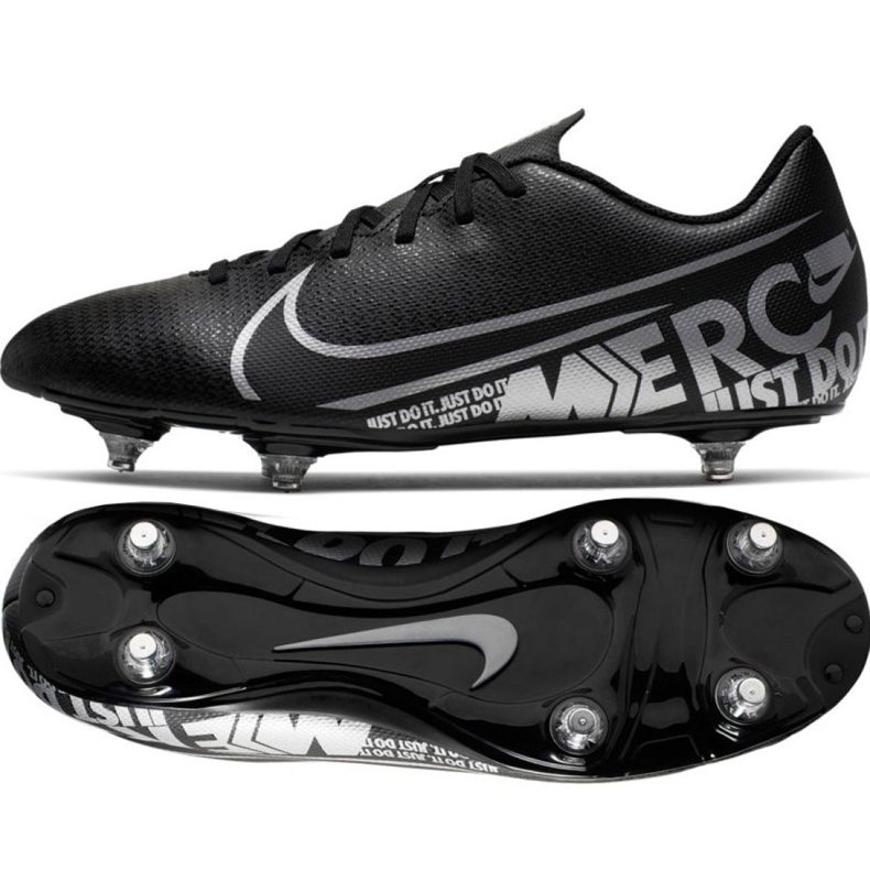 Nike Mercurial Vapor 13 Club Sg M CJ6181-001 Fußballschuhe schwarz schwarz