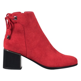 Goodin Rote Wildlederstiefel