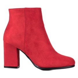 Marquiz Rote Wildlederstiefel