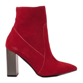 Goodin Sexy Lederstiefel rot