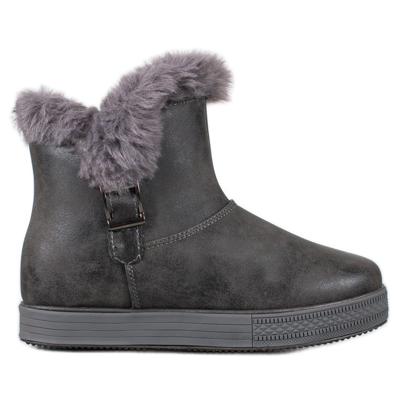 SHELOVET Stiefeletten mit Reißverschluss grau