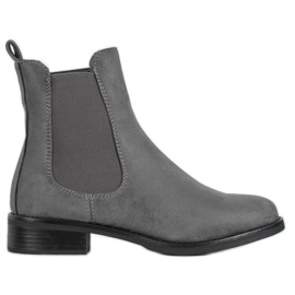 SDS Chelsea-Stiefel aus Wildleder grau