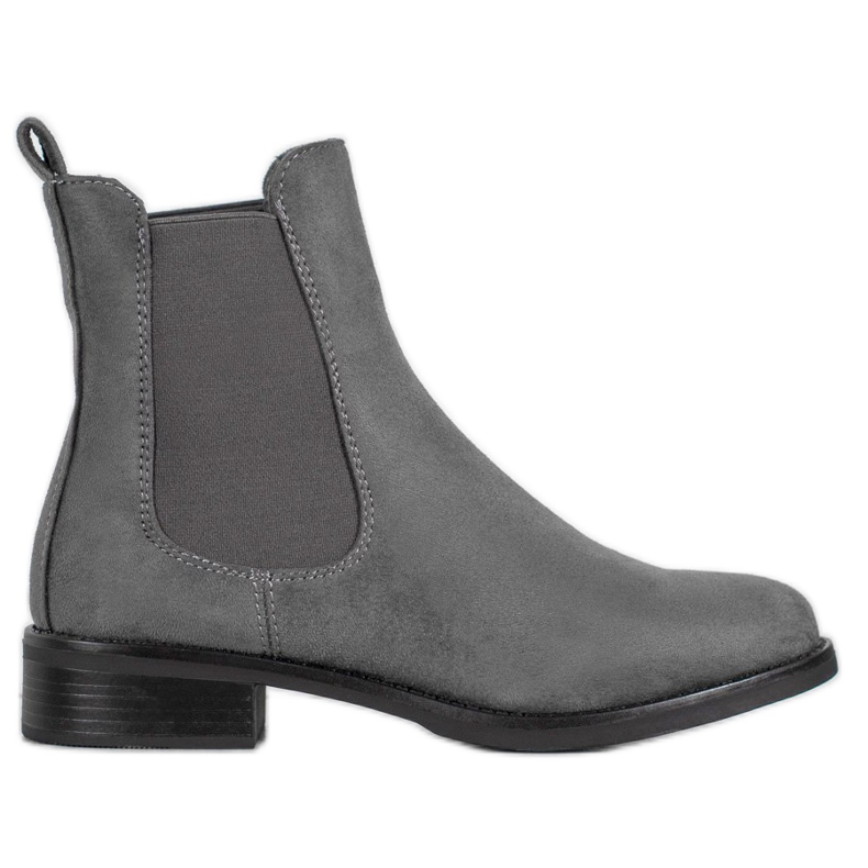 SDS Chelsea-Stiefel aus Wildleder grau