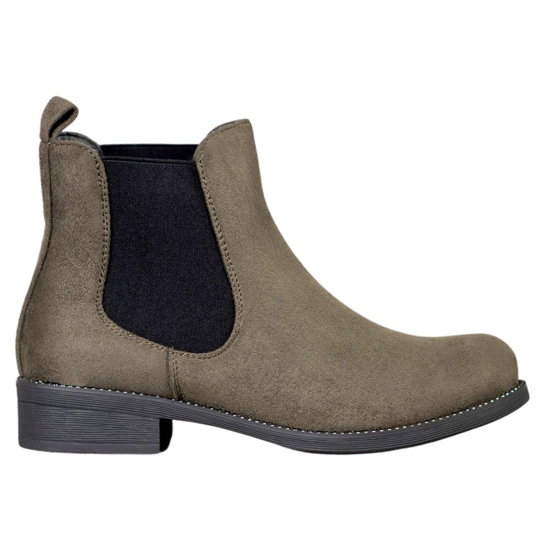 SDS Chelsea-Boots mit Kristallen grün