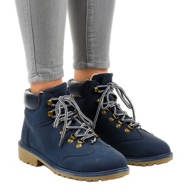 Dunkelblaue isolierte Stiefel DS1702 marineblau