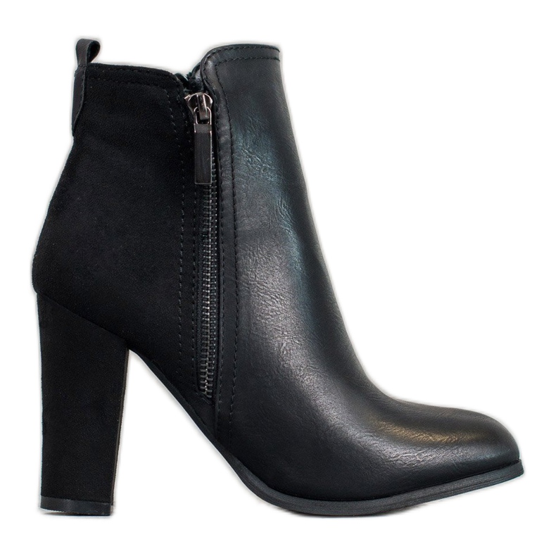 SHELOVET Stiefel auf einem Pfosten schwarz